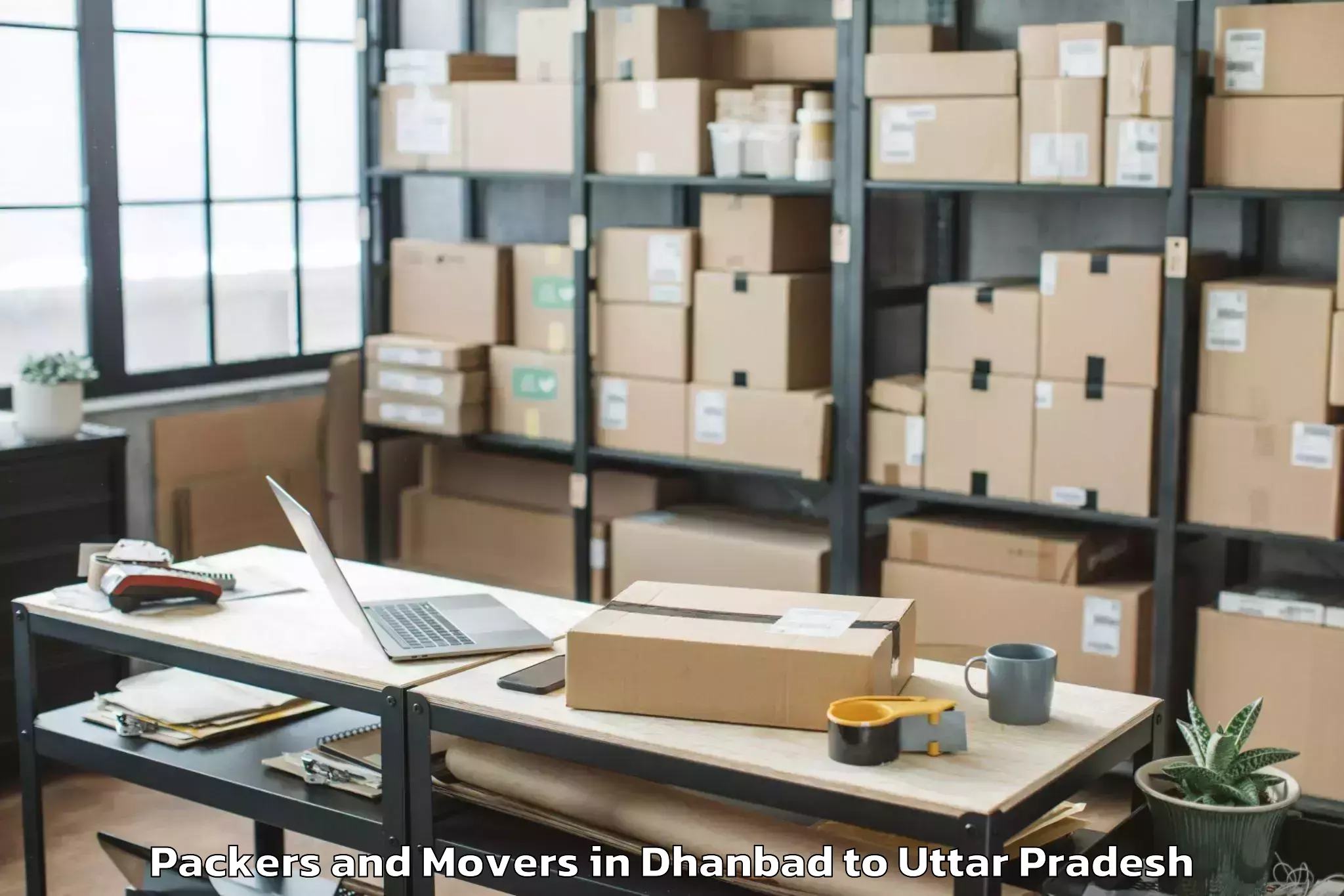 Get Dhanbad to Mehnagar Packers And Movers